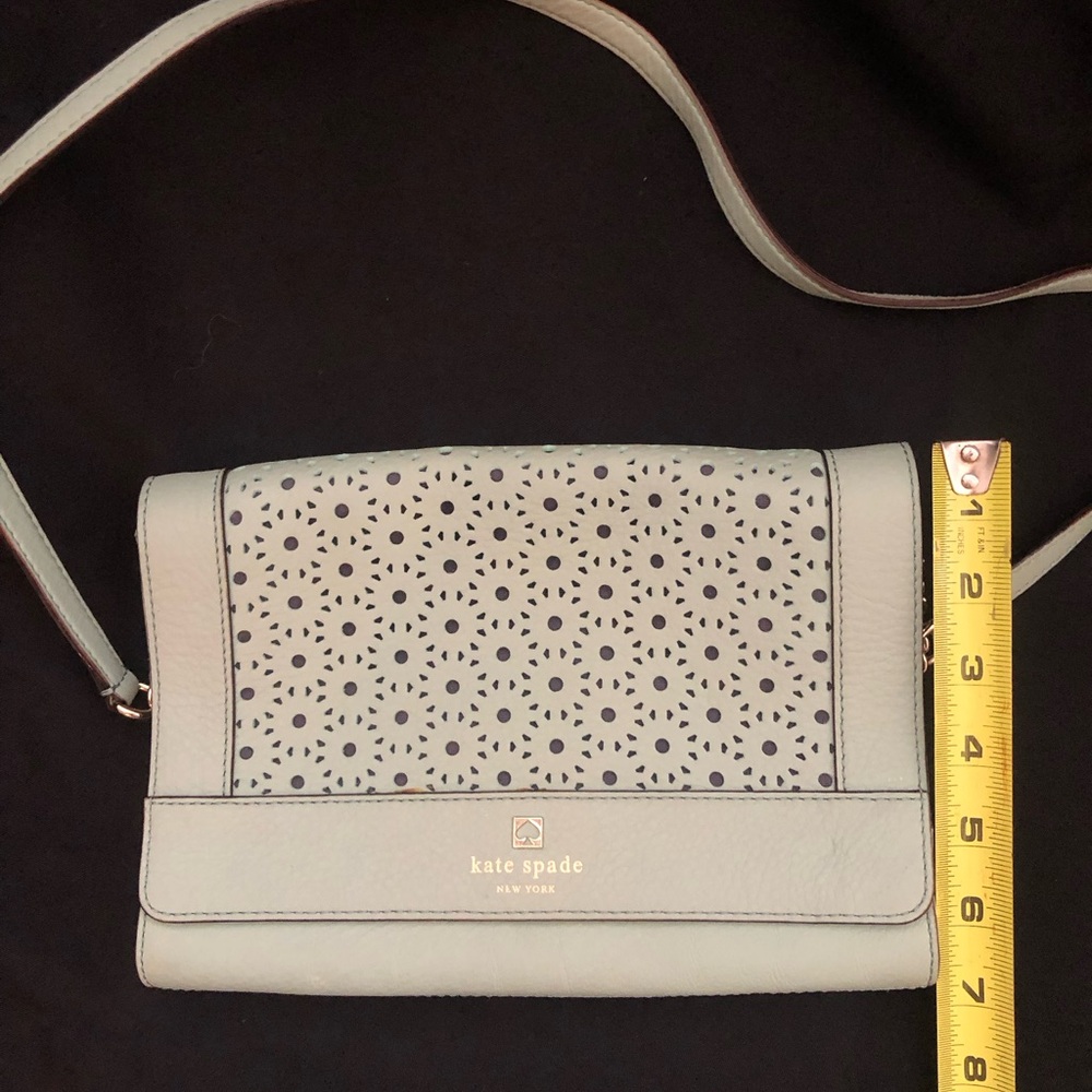 Kate Spade light green laser cut Crossbody Bag